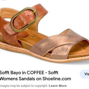 UNWORN Sofft Suede Italian Leader SANDAL IN COFFEE Size 8M